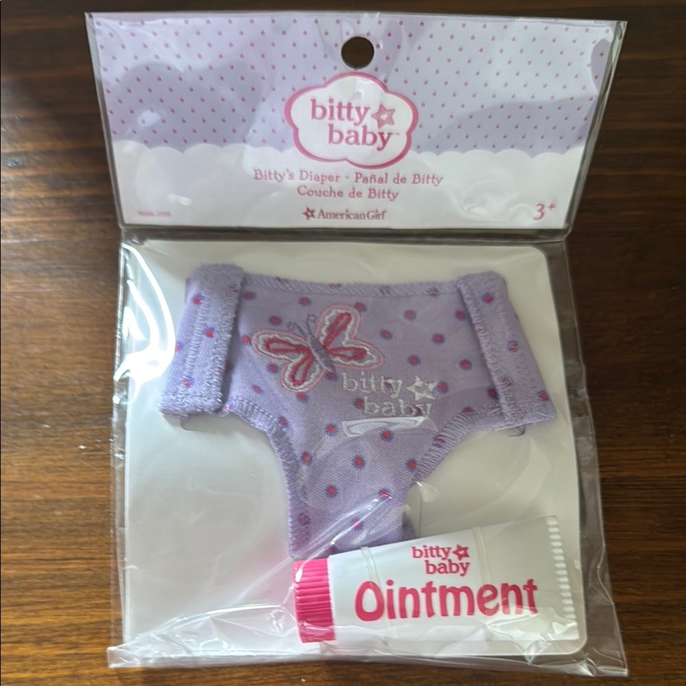 American Girl Bitty Baby Diaper Set